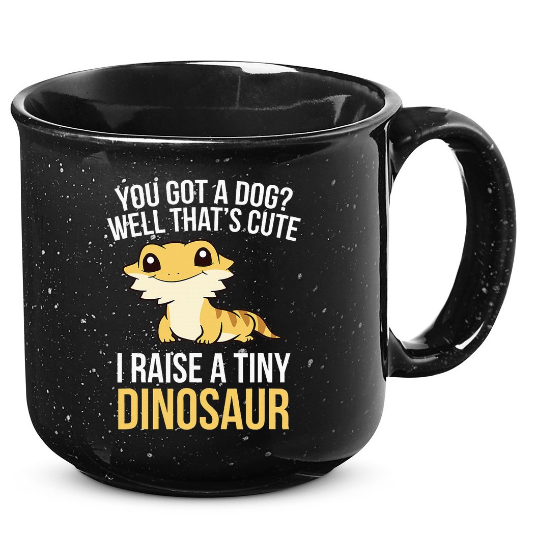 Bearded Dragon Pet I Raise A Tiny Dinosaur Bearded Dragon 15oz Campfire Ceramic Mug