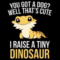 Bearded Dragon Pet I Raise A Tiny Dinosaur Bearded Dragon 16 in Basic Backpack