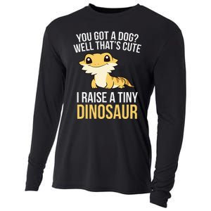 Bearded Dragon Pet I Raise A Tiny Dinosaur Bearded Dragon Cooling Performance Long Sleeve Crew