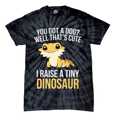 Bearded Dragon Pet I Raise A Tiny Dinosaur Bearded Dragon Tie-Dye T-Shirt
