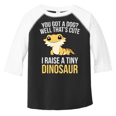 Bearded Dragon Pet I Raise A Tiny Dinosaur Bearded Dragon Toddler Fine Jersey T-Shirt