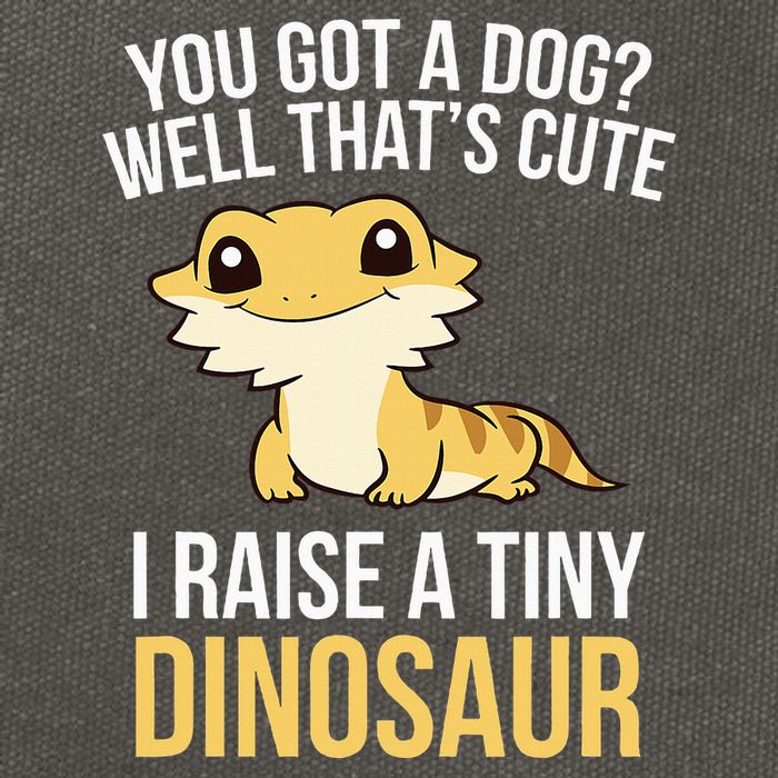 Bearded Dragon Pet I Raise A Tiny Dinosaur Bearded Dragon Cotton Canvas Backpack
