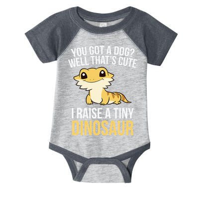Bearded Dragon Pet I Raise A Tiny Dinosaur Bearded Dragon Infant Baby Jersey Bodysuit