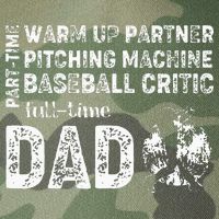 Baseball Dad Part Time Warm Up Partner Full Time Dad Legacy Tie Dye Trucker Hat