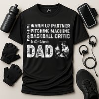 Baseball Dad Part Time Warm Up Partner Full Time Dad Performance Shirt