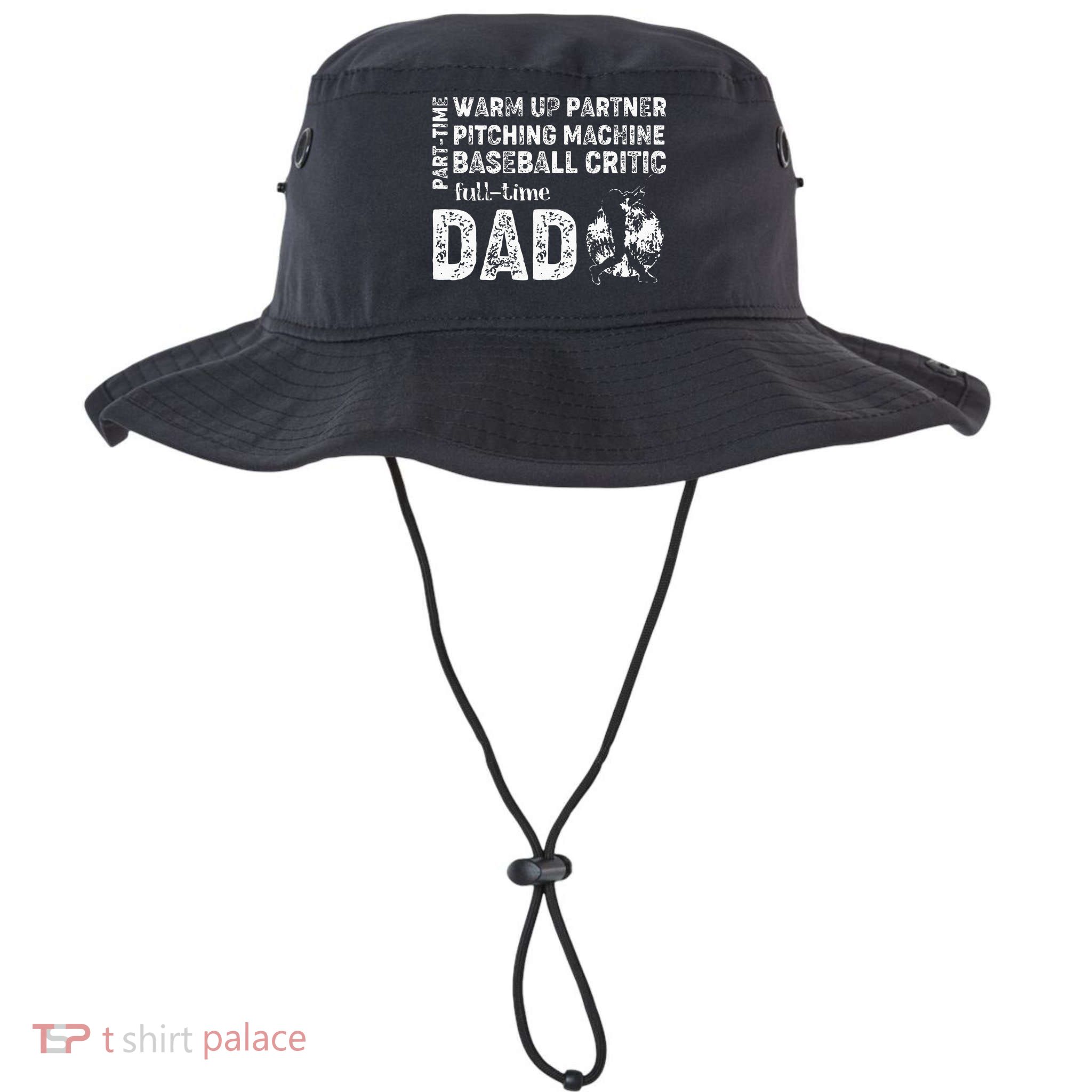 Baseball Dad Part Time Warm Up Partner Full Time Dad Bucket Hat