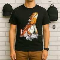 Bearded Dragon Playing Video Games Reptiles lizard Gamers T-Shirt