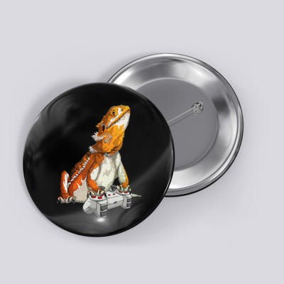 Bearded Dragon Playing Video Games Reptiles lizard Gamers Button