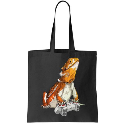 Bearded Dragon Playing Video Games Reptiles lizard Gamers Bag