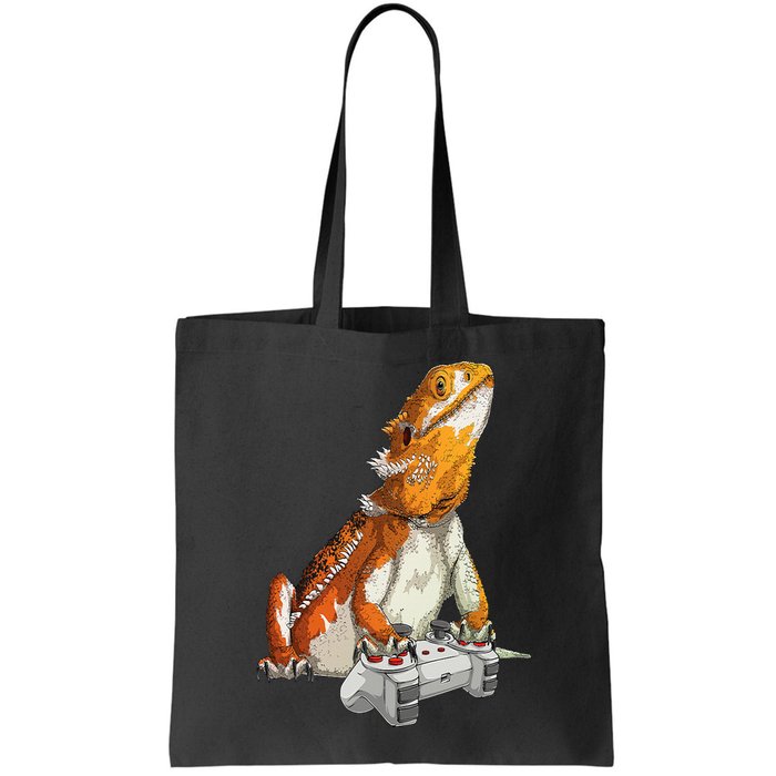 Bearded Dragon Playing Video Games Reptiles lizard Gamers Bag
