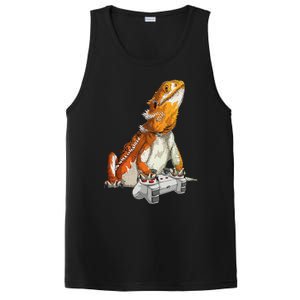 Bearded Dragon Playing Video Games Reptiles lizard Gamers PosiCharge Competitor Tank