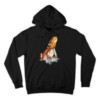 Bearded Dragon Playing Video Games Reptiles lizard Gamers Tall Hoodie