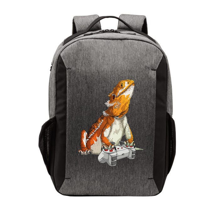 Bearded Dragon Playing Video Games Reptiles lizard Gamers Vector Backpack