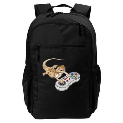 Bearded Dragon Playing Video Game Reptiles Pagona Gamers Backpack