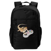 Bearded Dragon Playing Video Game Reptiles Pagona Gamers Backpack