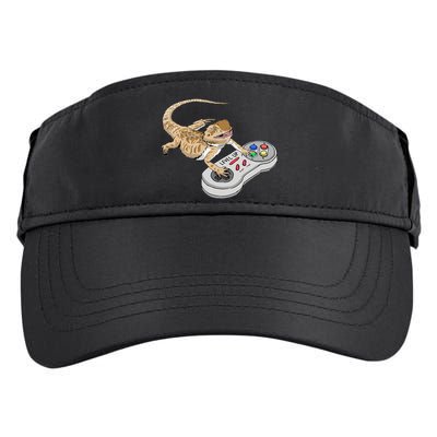 Bearded Dragon Playing Video Game Reptiles Pagona Gamers Adult Drive Performance Visor