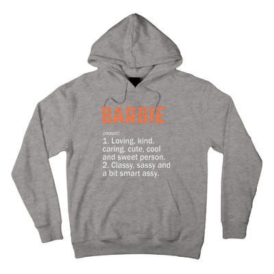 BARBIE Definition Personalized Name Funny Birthday Gifts Tall Hoodie