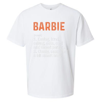 BARBIE Definition Personalized Name Funny Birthday Gifts Sueded Cloud Jersey T-Shirt