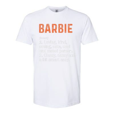 BARBIE Definition Personalized Name Funny Birthday Gifts Softstyle CVC T-Shirt