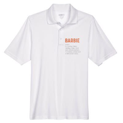 BARBIE Definition Personalized Name Funny Birthday Gifts Men's Origin Performance Pique Polo