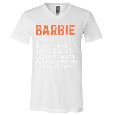 BARBIE Definition Personalized Name Funny Birthday Gifts V-Neck T-Shirt