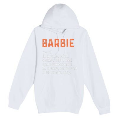 BARBIE Definition Personalized Name Funny Birthday Gifts Premium Pullover Hoodie