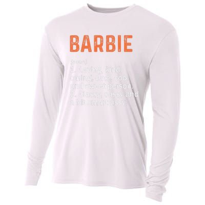 BARBIE Definition Personalized Name Funny Birthday Gifts Cooling Performance Long Sleeve Crew