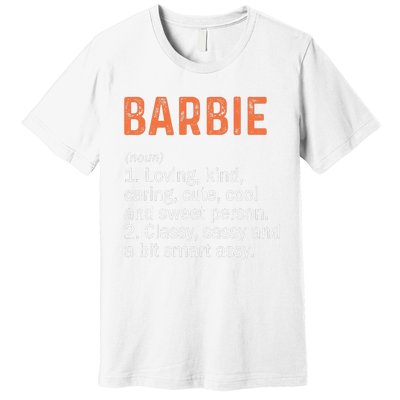 BARBIE Definition Personalized Name Funny Birthday Gifts Premium T-Shirt