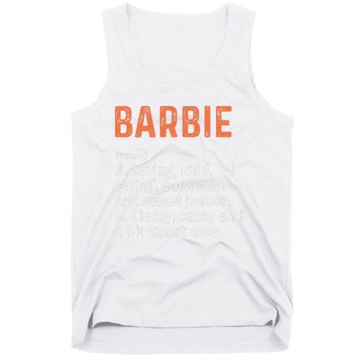 BARBIE Definition Personalized Name Funny Birthday Gifts Tank Top