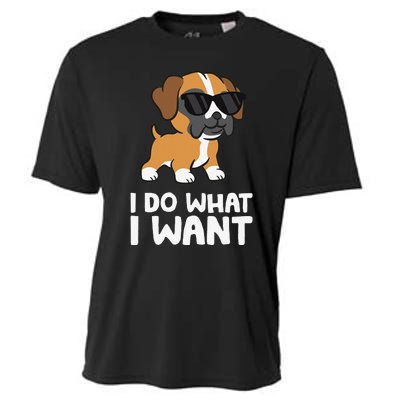 Boxer Dog Pet Boxer Dog I Do What I Want Cooling Performance Crew T-Shirt