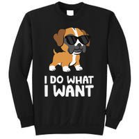 Boxer Dog Pet Boxer Dog I Do What I Want Sweatshirt