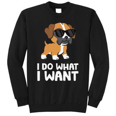 Boxer Dog Pet Boxer Dog I Do What I Want Sweatshirt