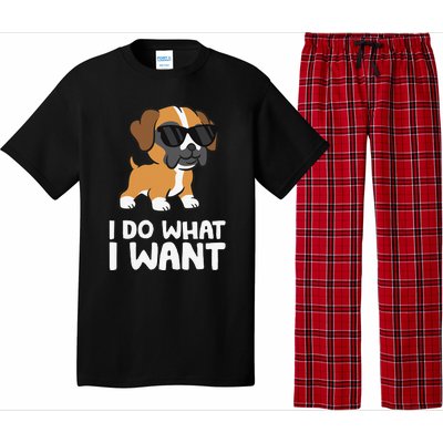 Boxer Dog Pet Boxer Dog I Do What I Want Pajama Set