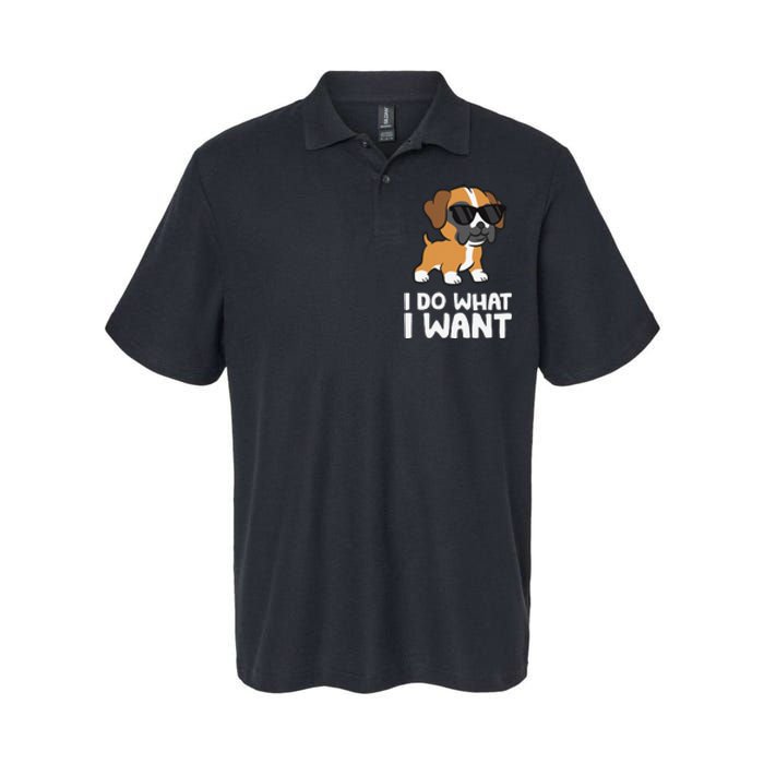 Boxer Dog Pet Boxer Dog I Do What I Want Softstyle Adult Sport Polo