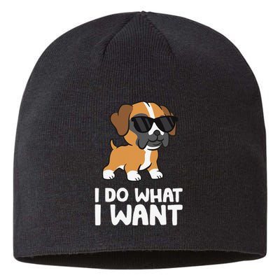 Boxer Dog Pet Boxer Dog I Do What I Want Sustainable Beanie