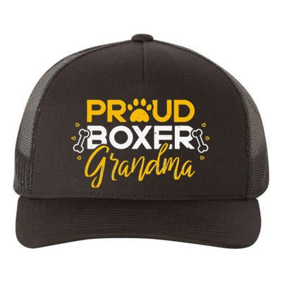 Boxer Dog Proud Grandma Granddog Boxer Breed Lovers Yupoong Adult 5-Panel Trucker Hat