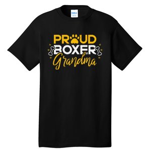 Boxer Dog Proud Grandma Granddog Boxer Breed Lovers Tall T-Shirt