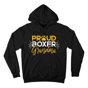 Boxer Dog Proud Grandma Granddog Boxer Breed Lovers Tall Hoodie