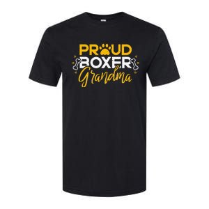 Boxer Dog Proud Grandma Granddog Boxer Breed Lovers Softstyle CVC T-Shirt