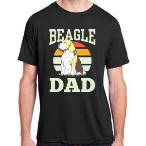 Beagle Dad Puppy Beagles Dog Lover Father Daddy Papa Adult ChromaSoft Performance T-Shirt