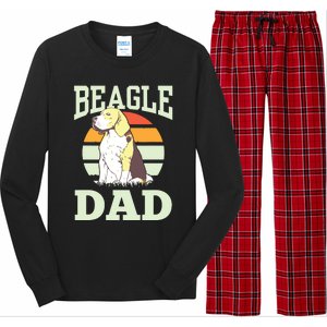 Beagle Dad Puppy Beagles Dog Lover Father Daddy Papa Long Sleeve Pajama Set