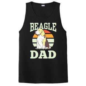 Beagle Dad Puppy Beagles Dog Lover Father Daddy Papa PosiCharge Competitor Tank