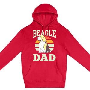 Beagle Dad Puppy Beagles Dog Lover Father Daddy Papa Premium Pullover Hoodie