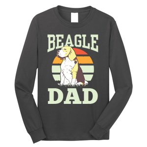 Beagle Dad Puppy Beagles Dog Lover Father Daddy Papa Long Sleeve Shirt