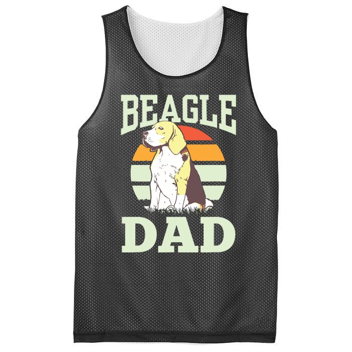 Beagle Dad Puppy Beagles Dog Lover Father Daddy Papa Mesh Reversible Basketball Jersey Tank