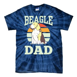 Beagle Dad Puppy Beagles Dog Lover Father Daddy Papa Tie-Dye T-Shirt