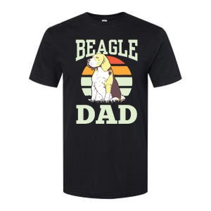 Beagle Dad Puppy Beagles Dog Lover Father Daddy Papa Softstyle CVC T-Shirt