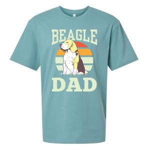 Beagle Dad Puppy Beagles Dog Lover Father Daddy Papa Sueded Cloud Jersey T-Shirt