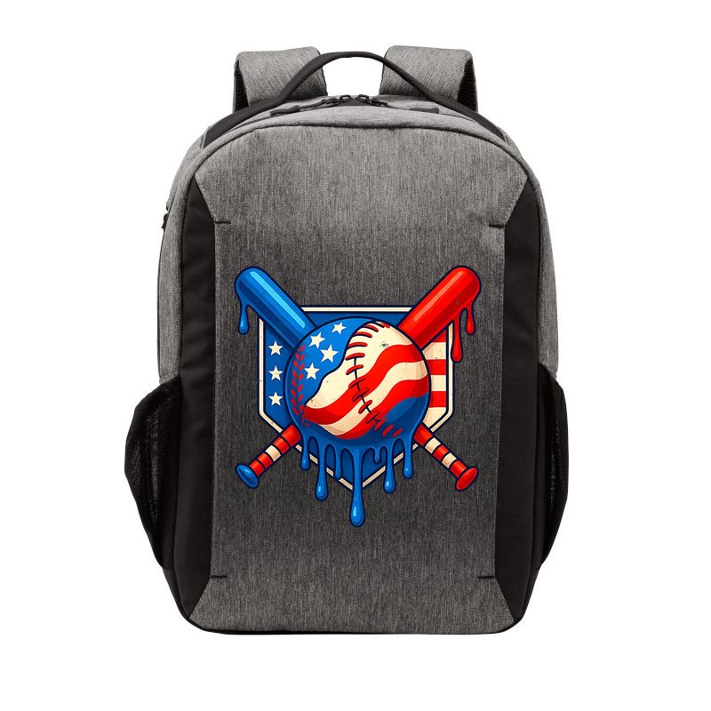 Baseball Drip Patriotic American Flag USA Vector Backpack