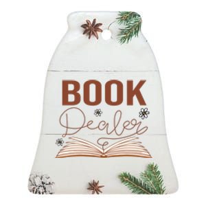 Book Dealer Reading Books Gift Cute Reading Ceramic Bell Ornament